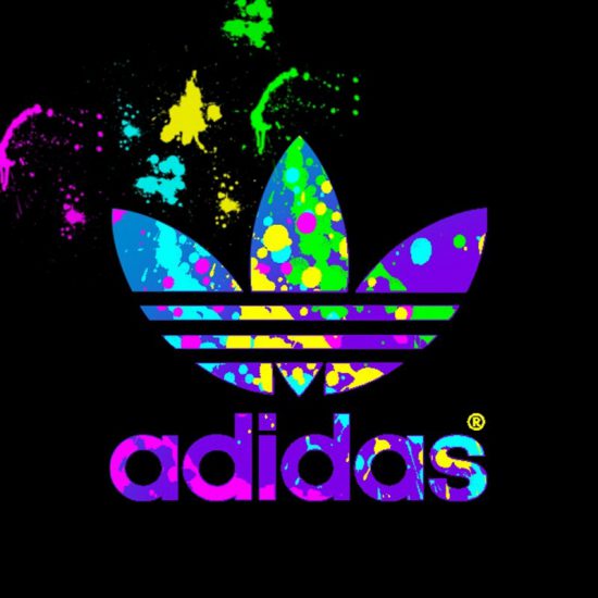Neon Adidas Logo