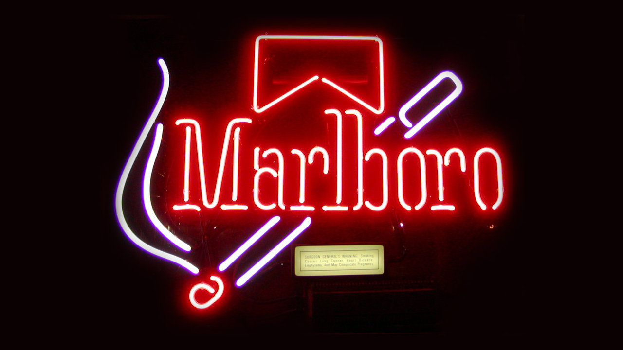 Malboro Logo Neon